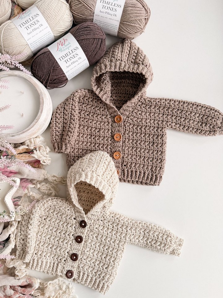 Mini Star Stitch Cardigan Crochet Pattern product image (2)