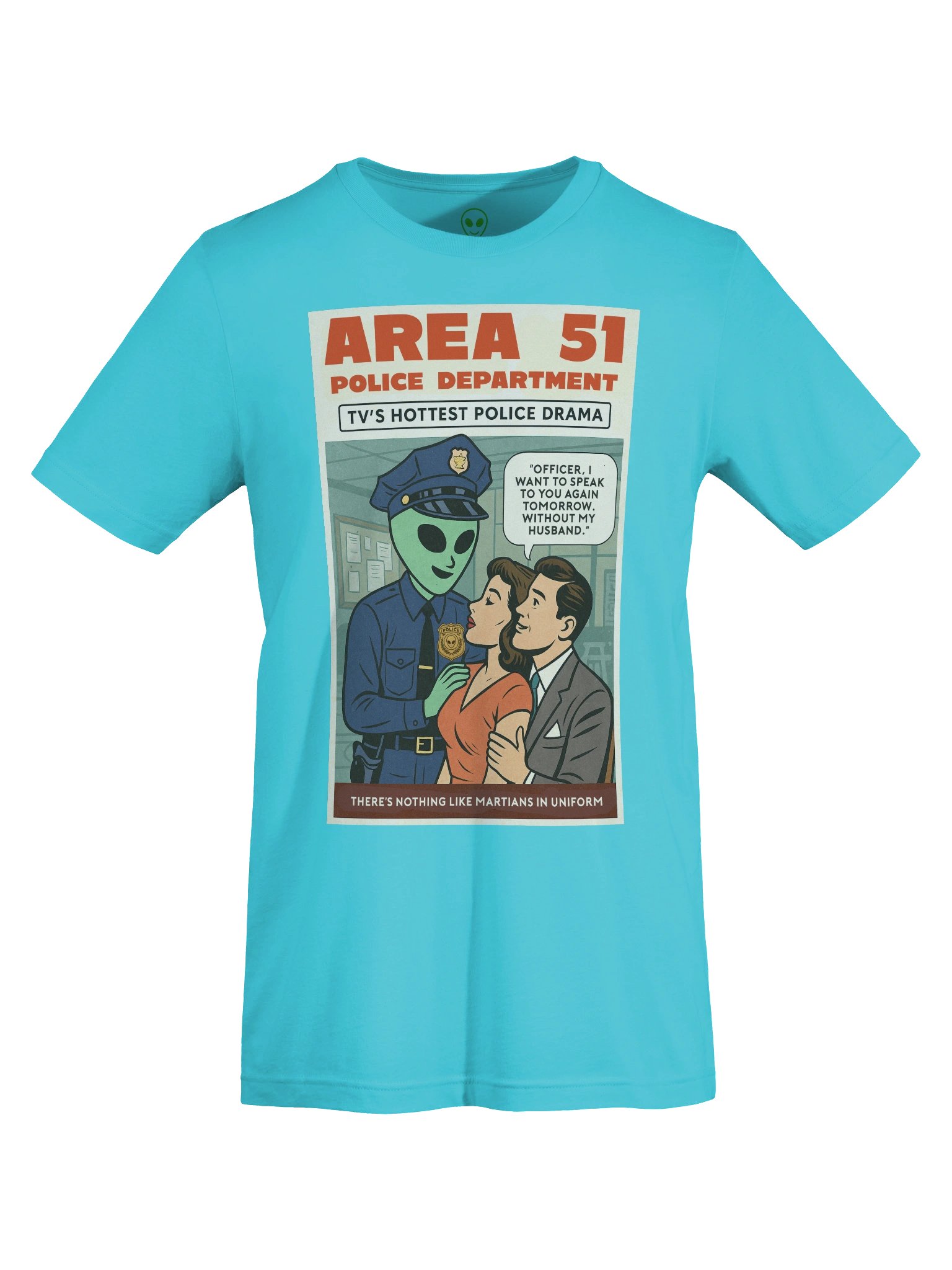 Area 51 TV Martian Police Night Soap T-Shirt product image (7)