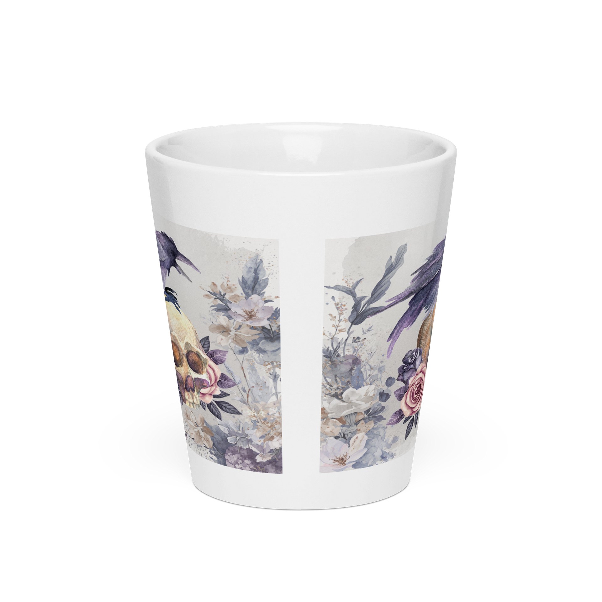 Best Friends: Gothic Raven and Skull Latte Mug product image (3)
