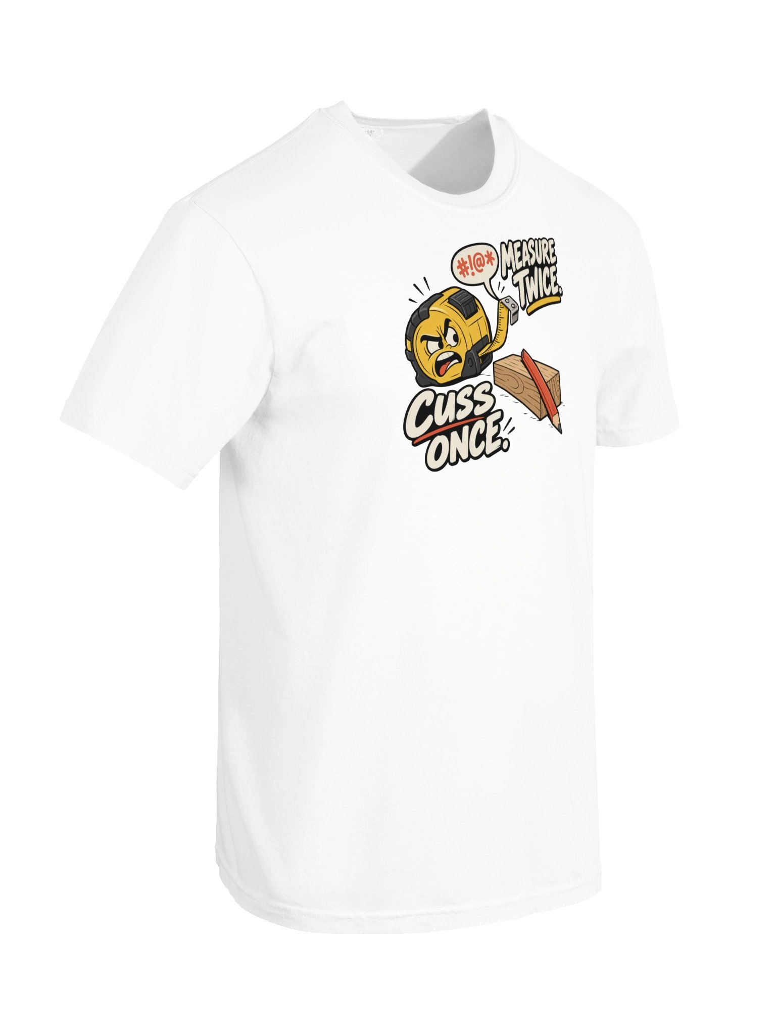 "Measure Twice. Cuss Once." Heavyweight T-Shirt product image (10)