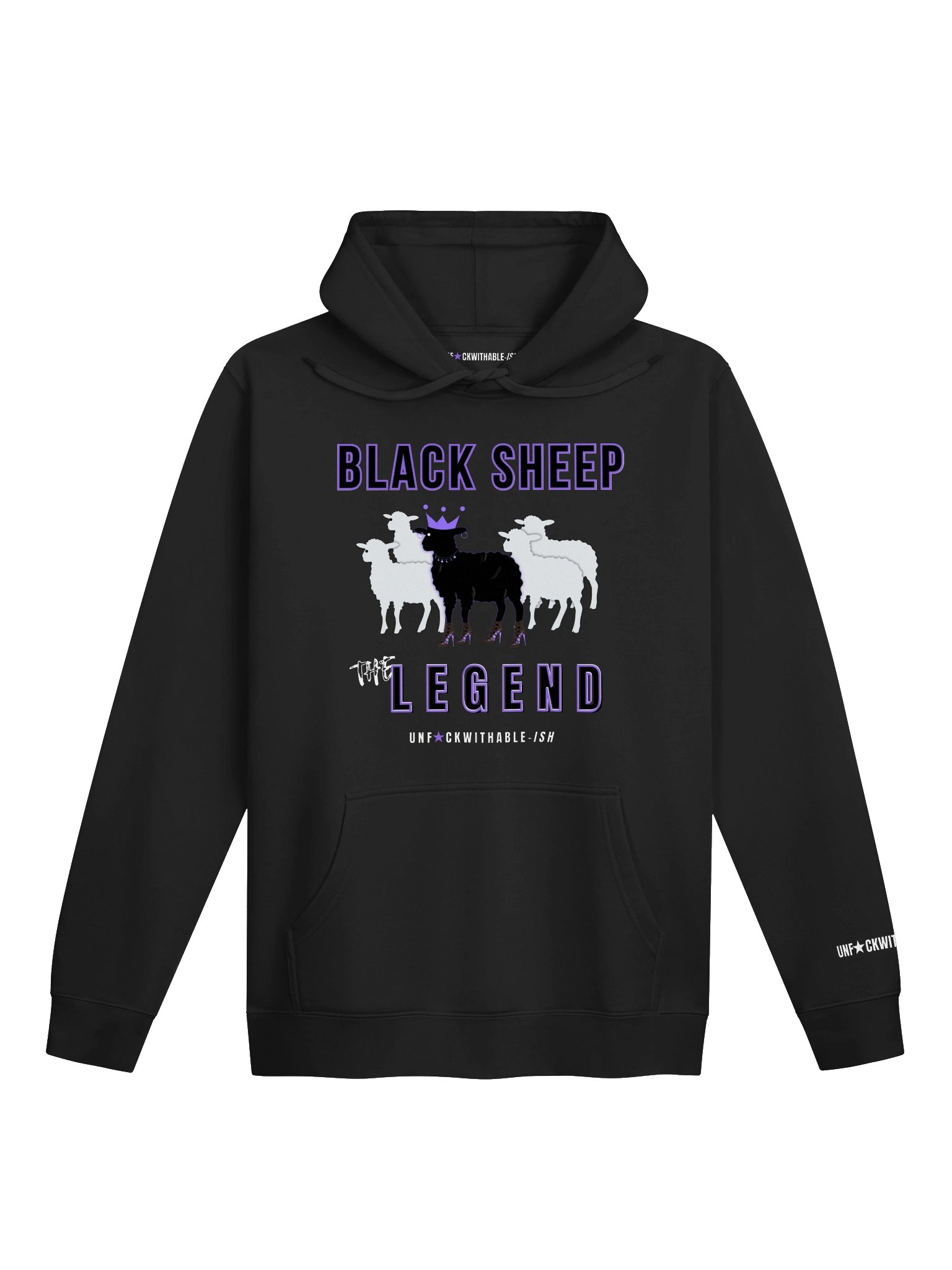 UNF★CKWITHABLE-ISH™ Black Sheep Women's Premium Fleece Hoodie product image (1)