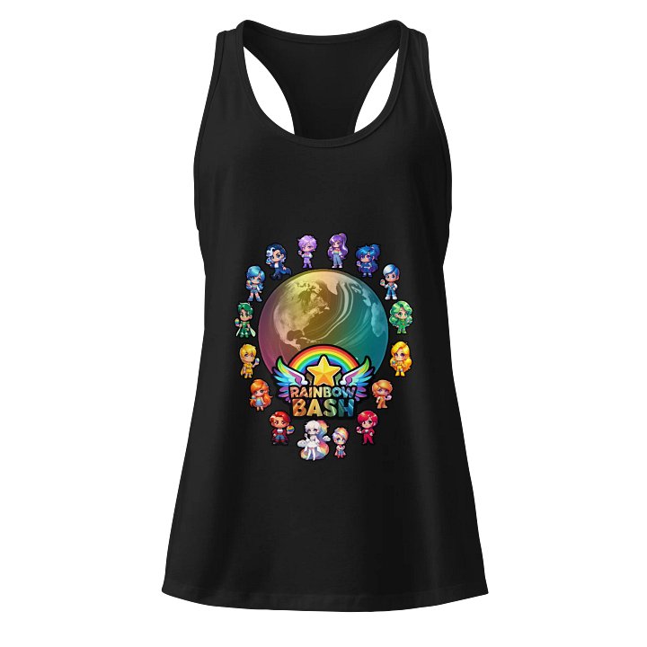 Rainbow Bash Racerback Tank product image (1)