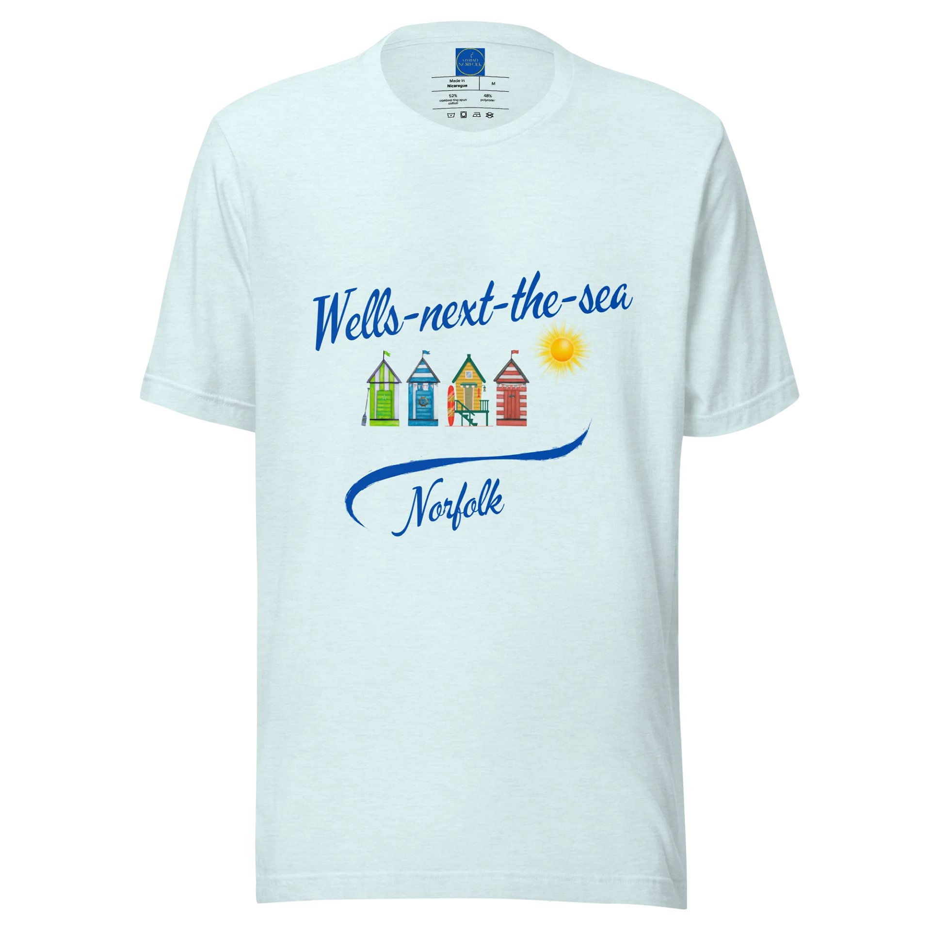 Wells-next-the-sea Sunshine Beach Huts T-Shirt product image (1)