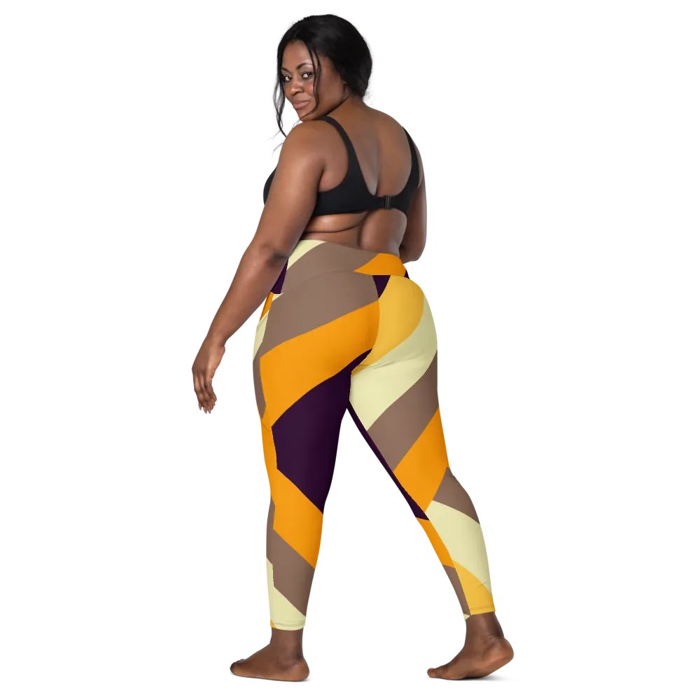 Sunset Stripes All-Over Leggings with Pockets product image (2)