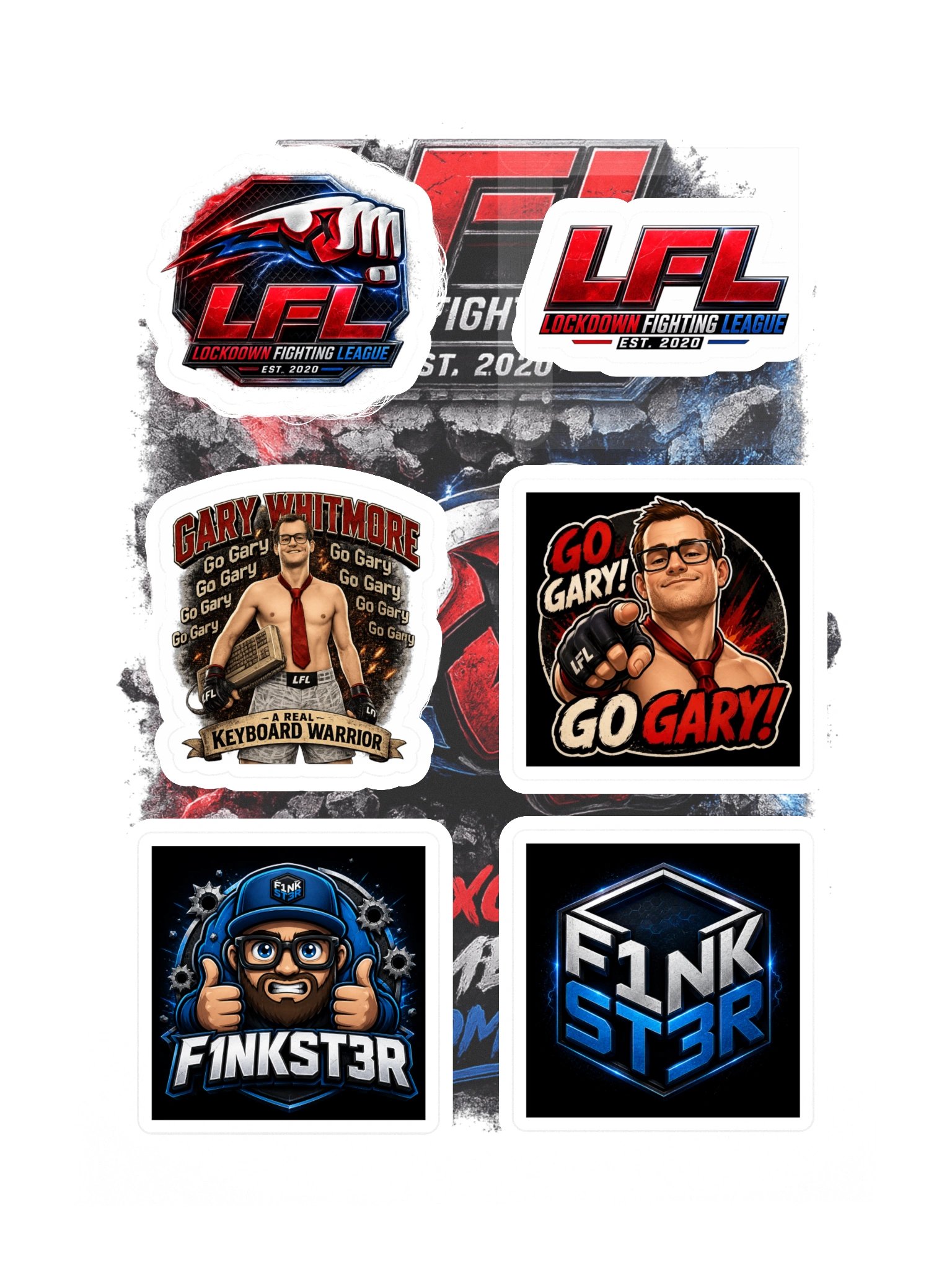 LFL & F1NKST3R Sticker Sheet product image (3)