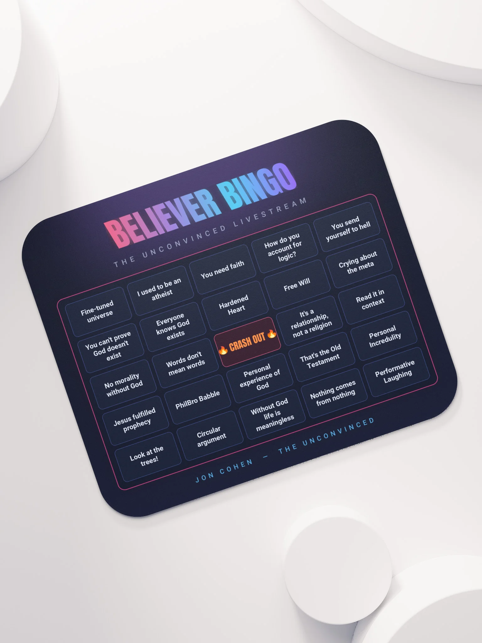 Believer Bingo — Mousepad product image (8)