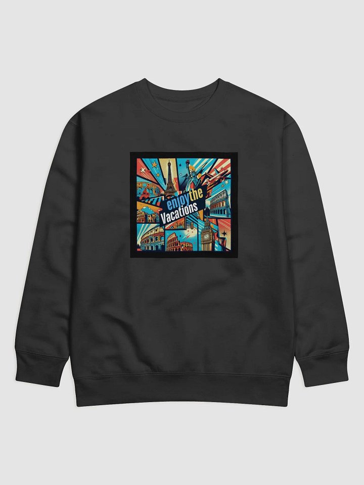 Cotton Heritage Premium Sweatshirt | AI Design explore the world product image (2)