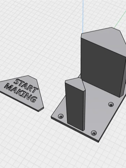Clamping Square and Speed Square Wall Mount 3D print stl File. product image (2)