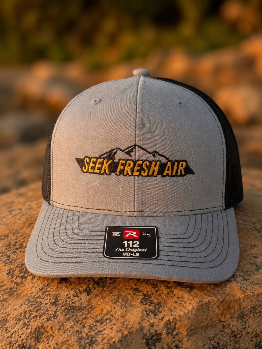 Sunset Yellow Seek Fresh Air Snapback product image (3)