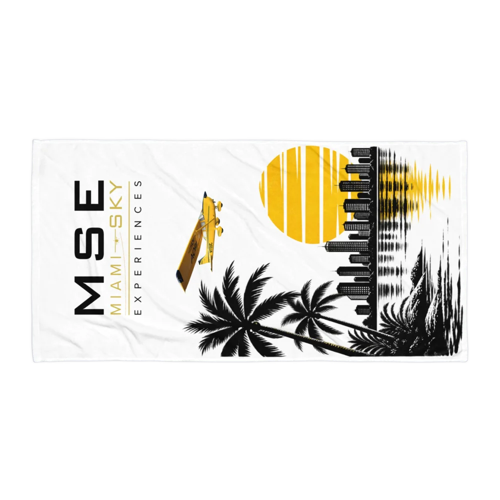 MSE Miami Skyline Premium Beach Towel product image (1)