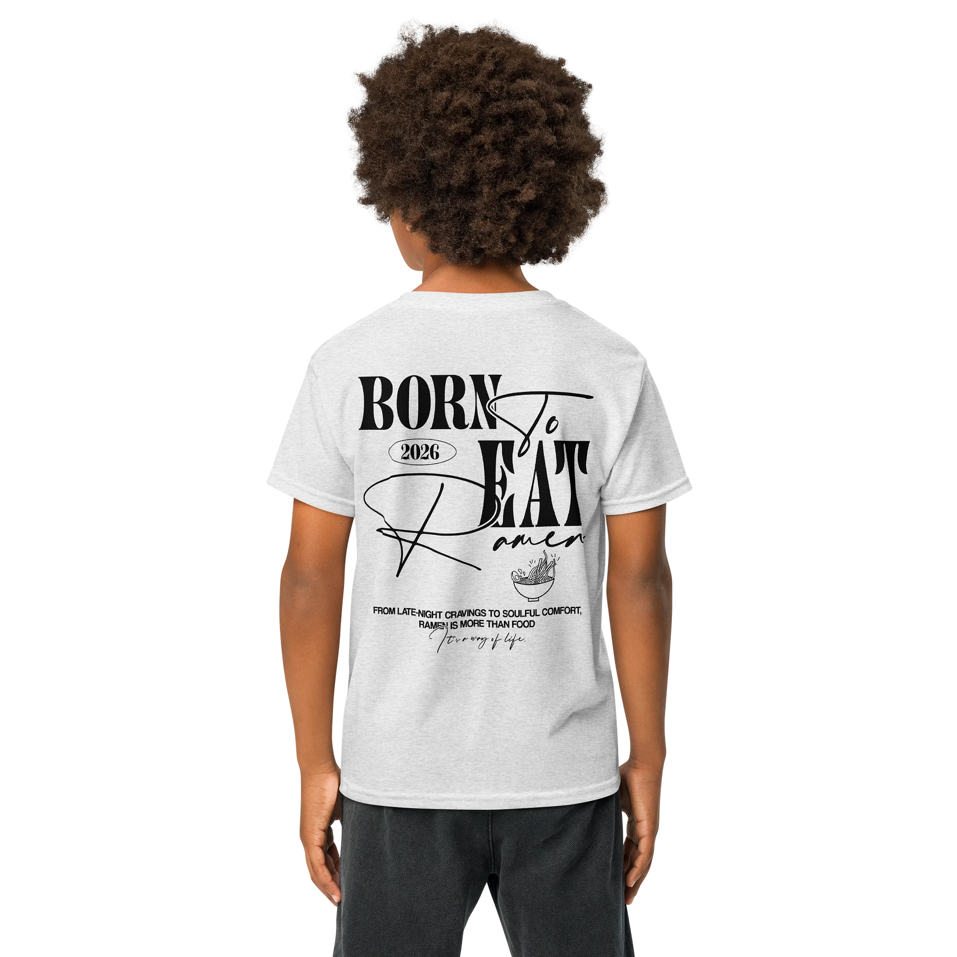Youth Typography Comfort T-Shirt Light product image (7)