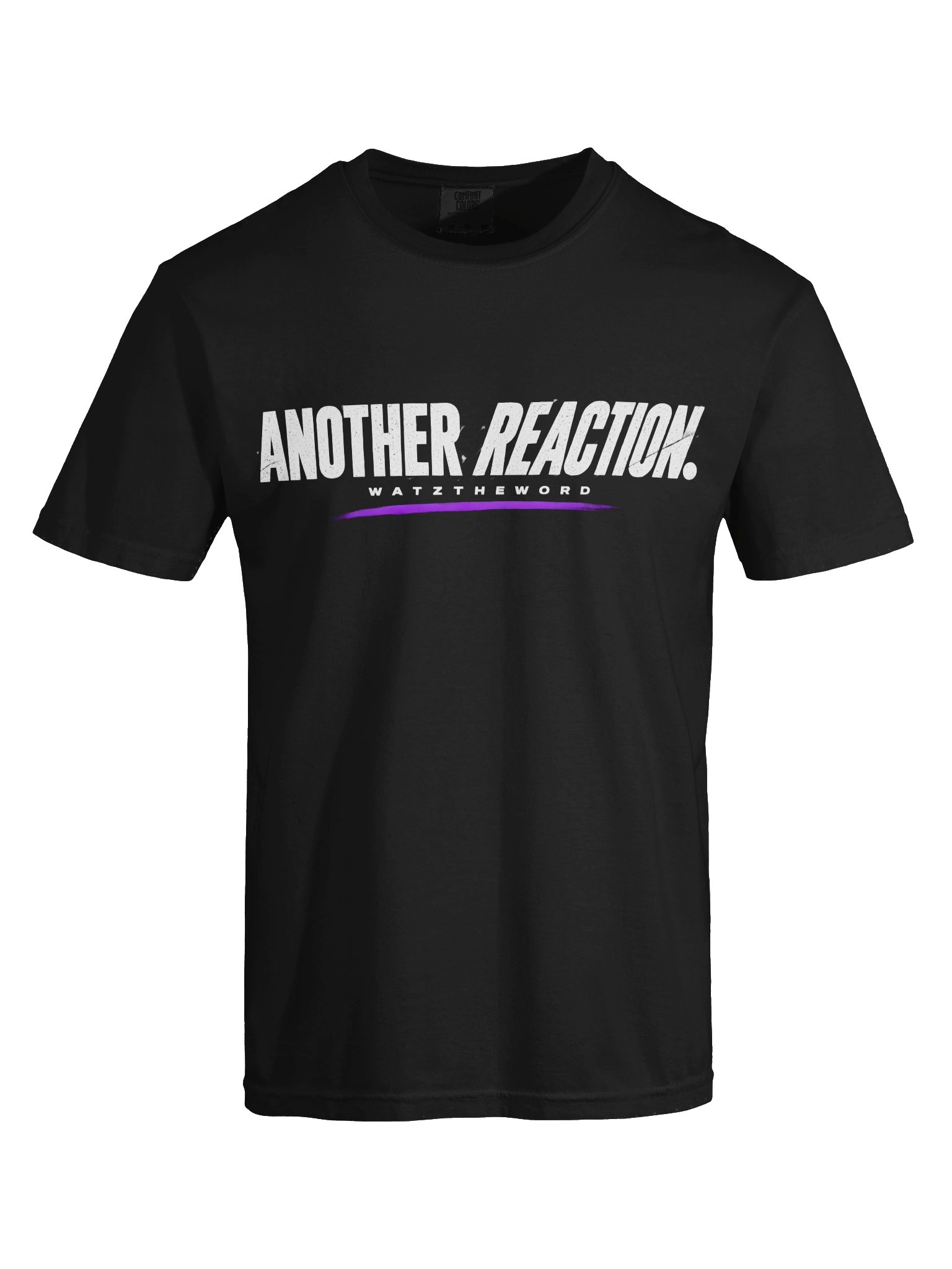 'Another Reaction' WatztheWord Tee BLK product image (5)