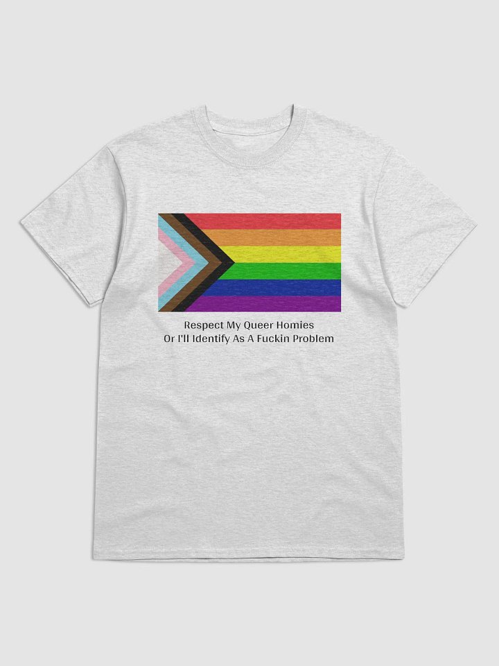 Respect My Queer Homies Tee - Light Colors product image (8)