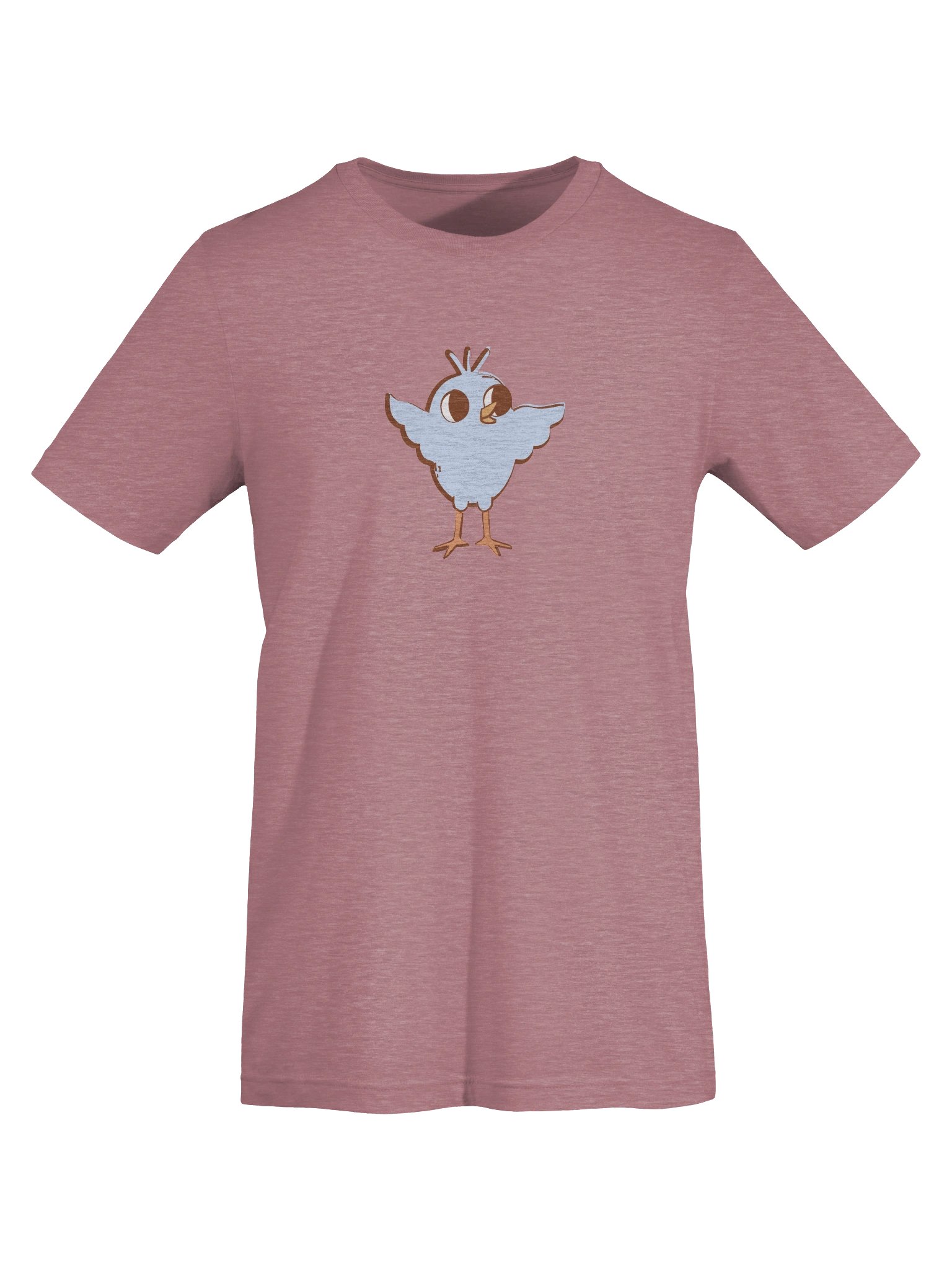 Playful Blue Bird Cartoon T-Shirt | Retro 70s Whimsical Character Tee product image (7)