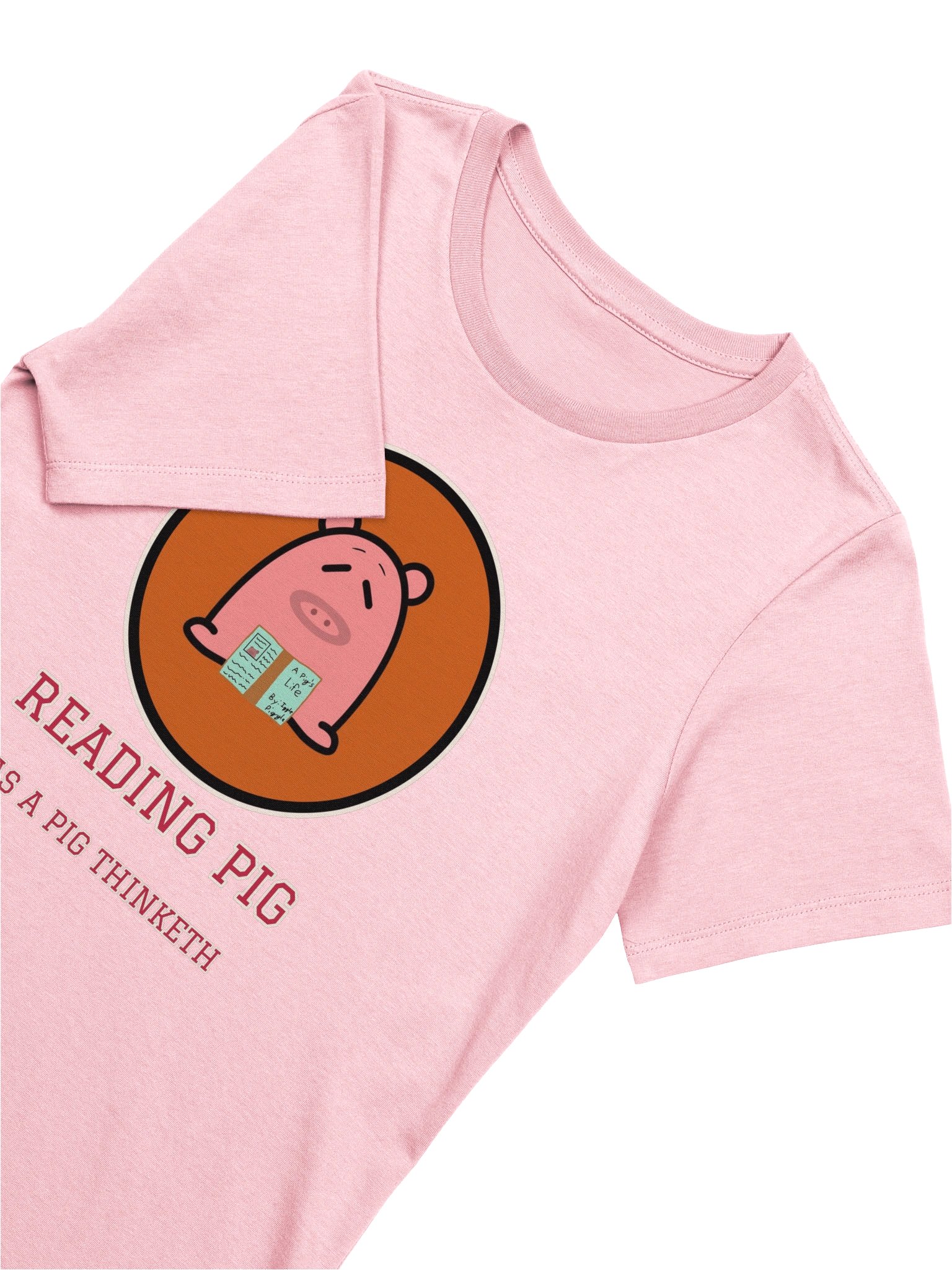 Reading Pig Women's Tee | As a Pig Thinketh product image (5)