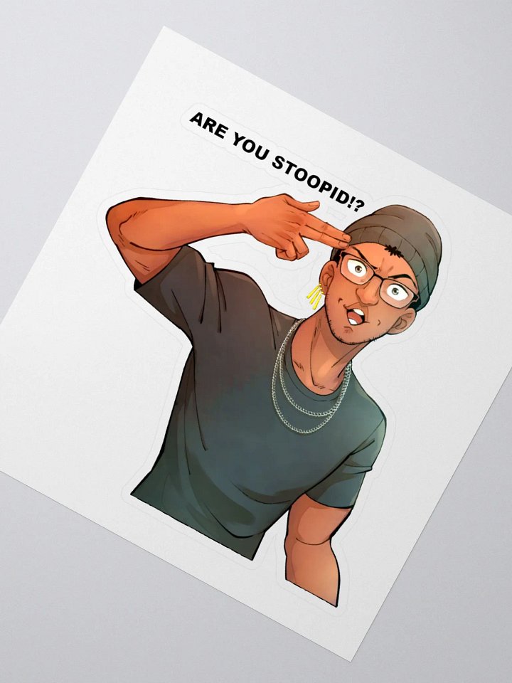 SAMI SY 'Are You Stoopid' Sticker product image (2)