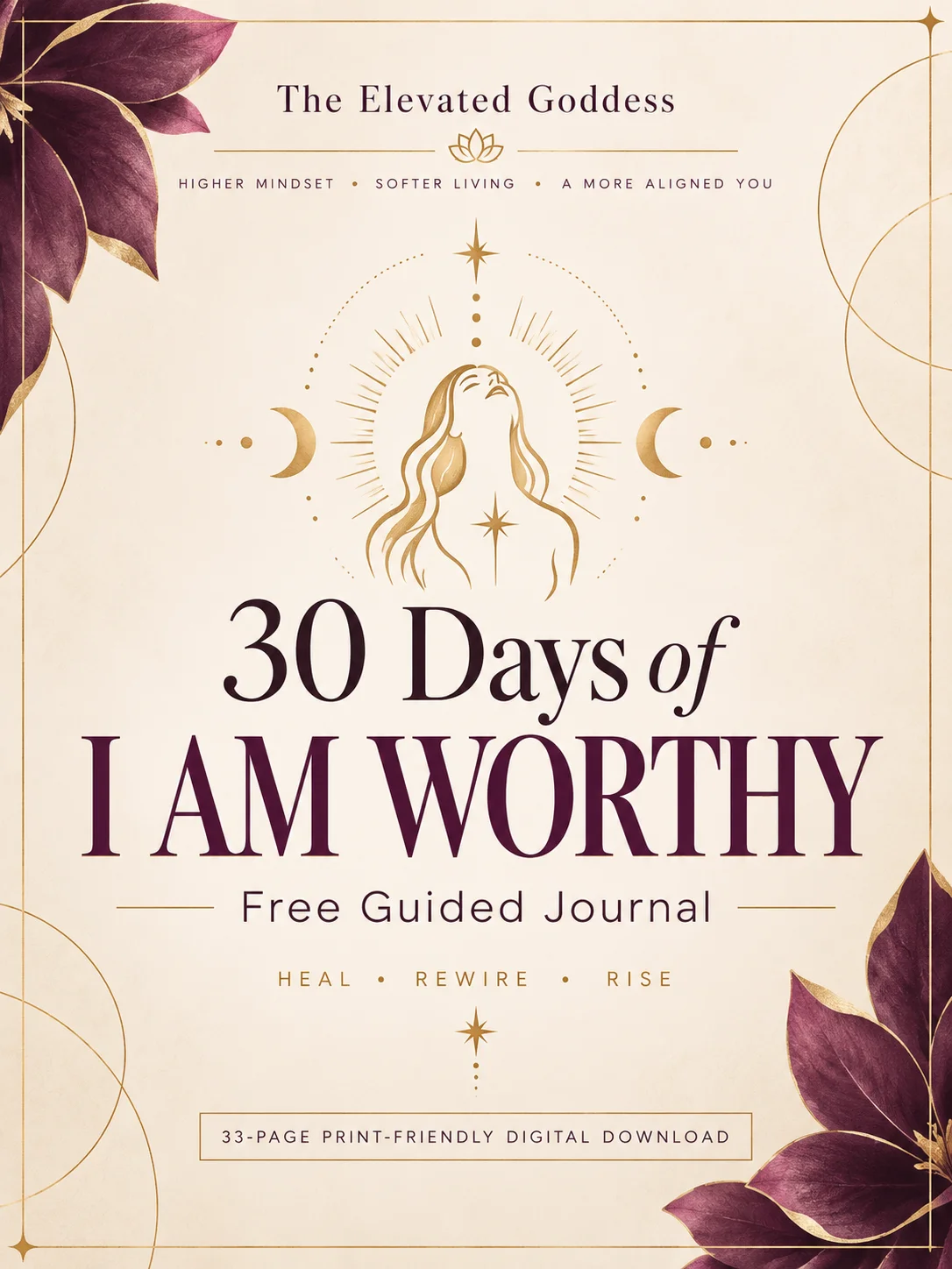 30 Days of I AM WORTHY - A Free Guided Journal product image (1)