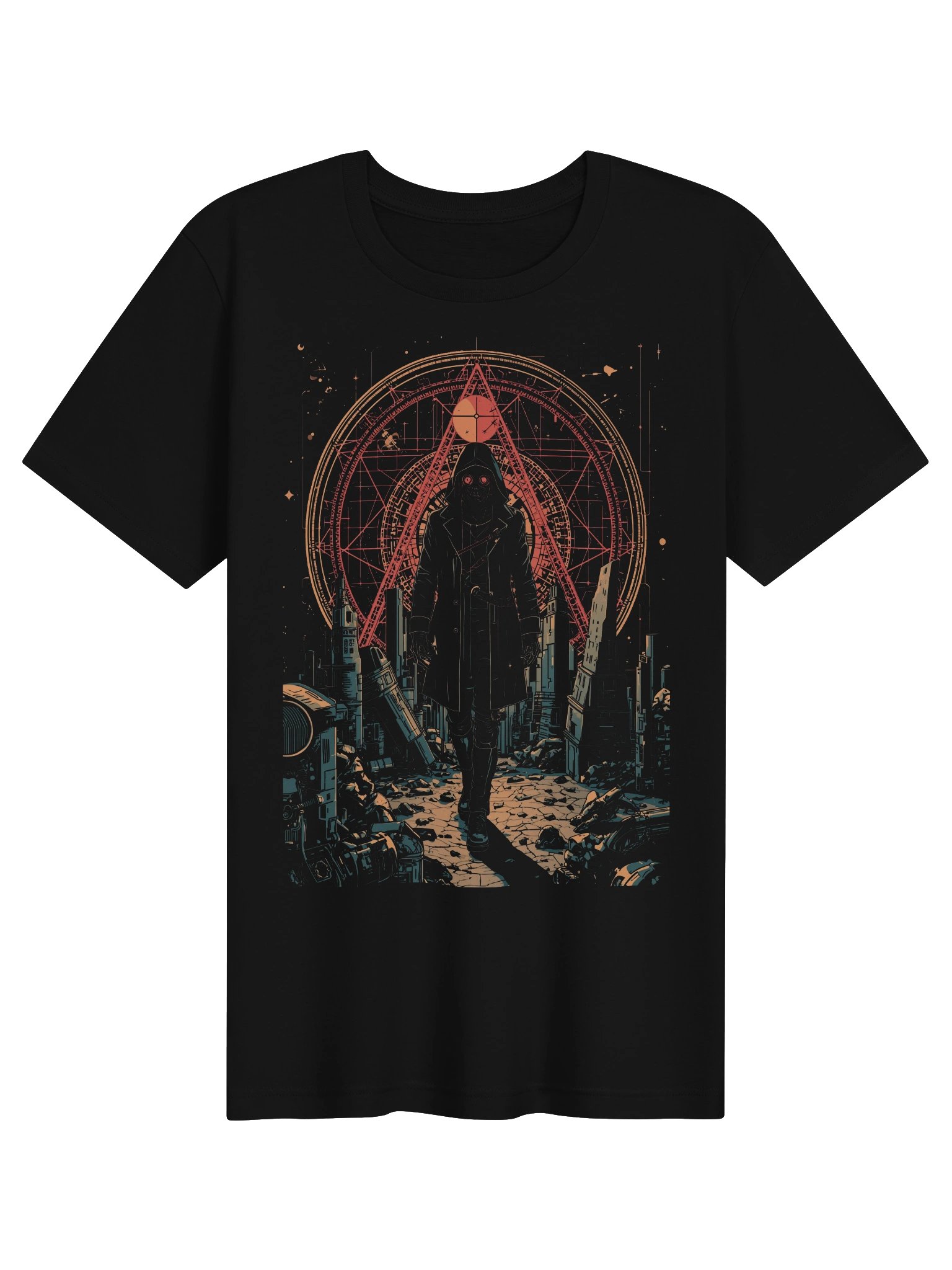 Red Eclipse Hooded Specter Lightweight T-Shirt product image (1)