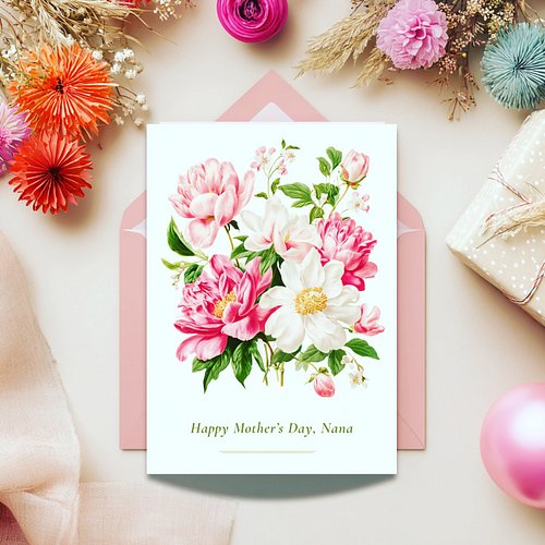 Nanny Mothers Day Card

 5 x 7 blank inside for handwritten note