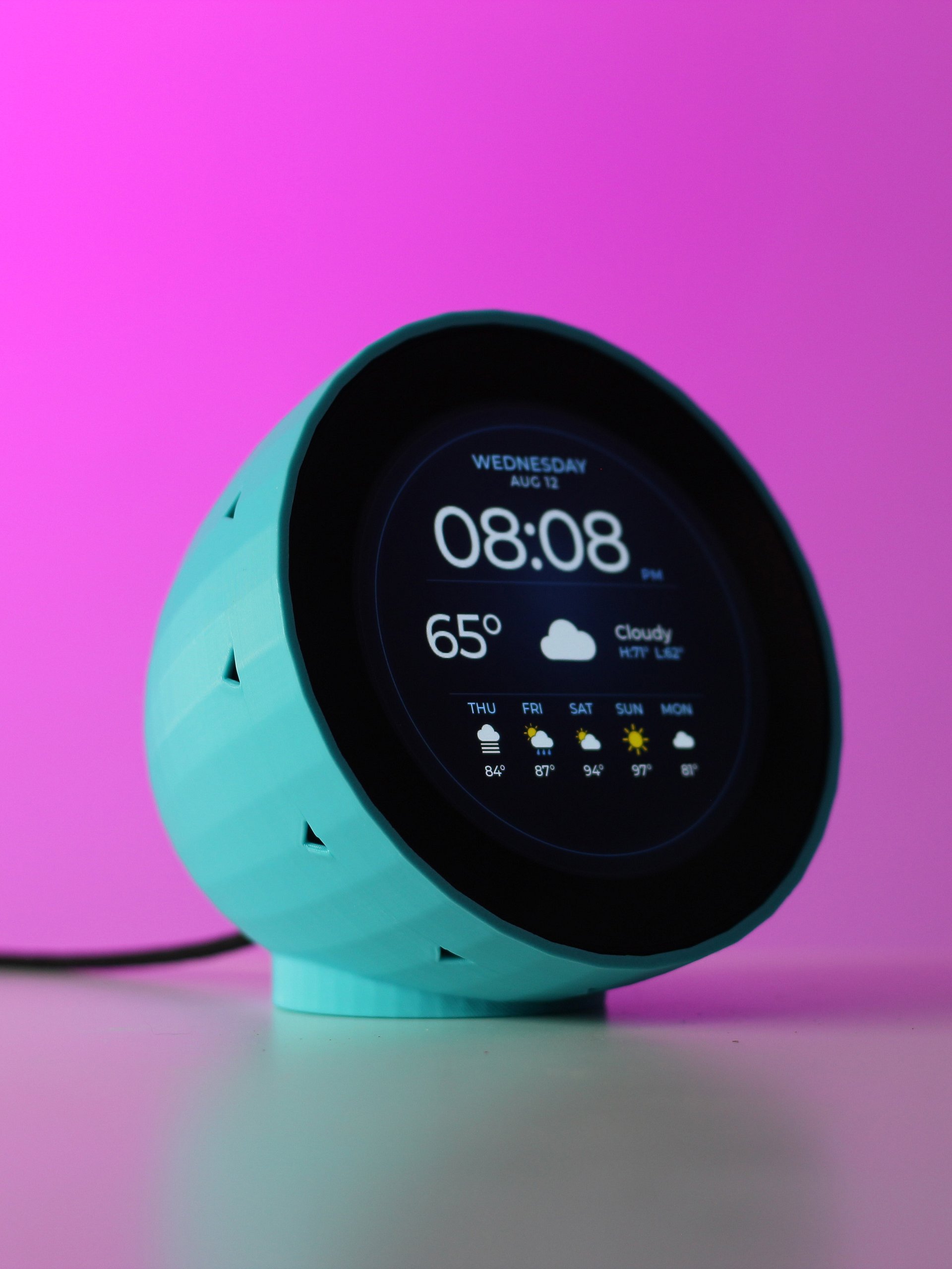 Round Weather Clock - Pebble product image (5)