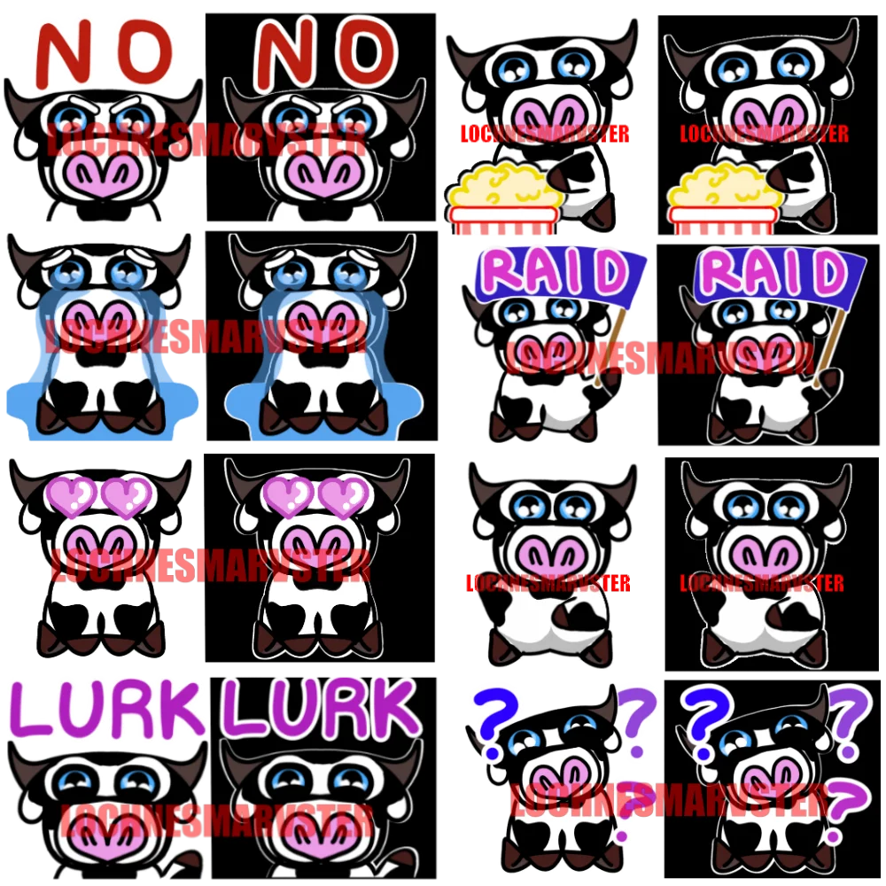 Moo-tiful Expressions: The Cow Emote Collection product image (1)