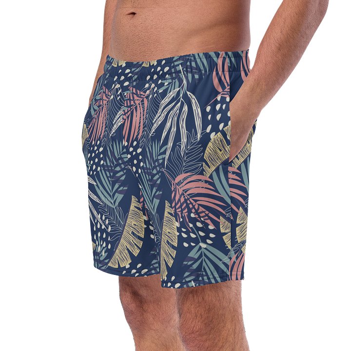 Tropical Leaves Paradise Swim Trunks for Summer Comfort product image (2)