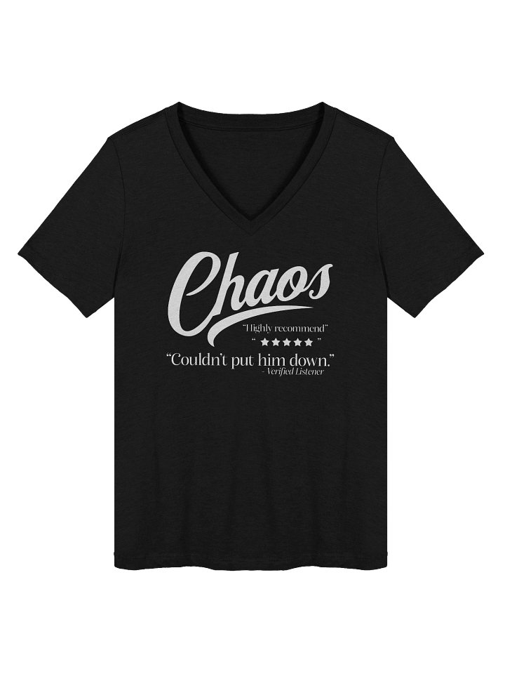 Chaos Reviews V-Neck T-Shirt (White) product image (4)