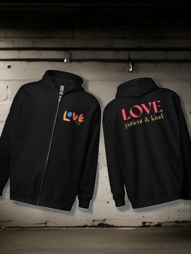 Kind & Patient - Love Zip Hoodie product image (4)