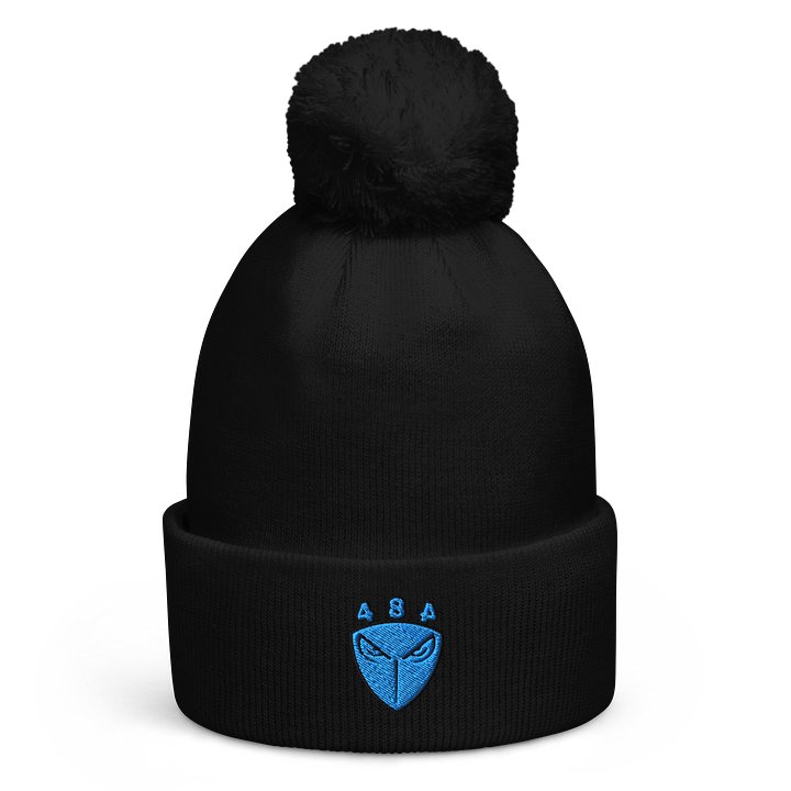 484 Face Logo Pom-Pom Beanie-Embroidered product image (1)