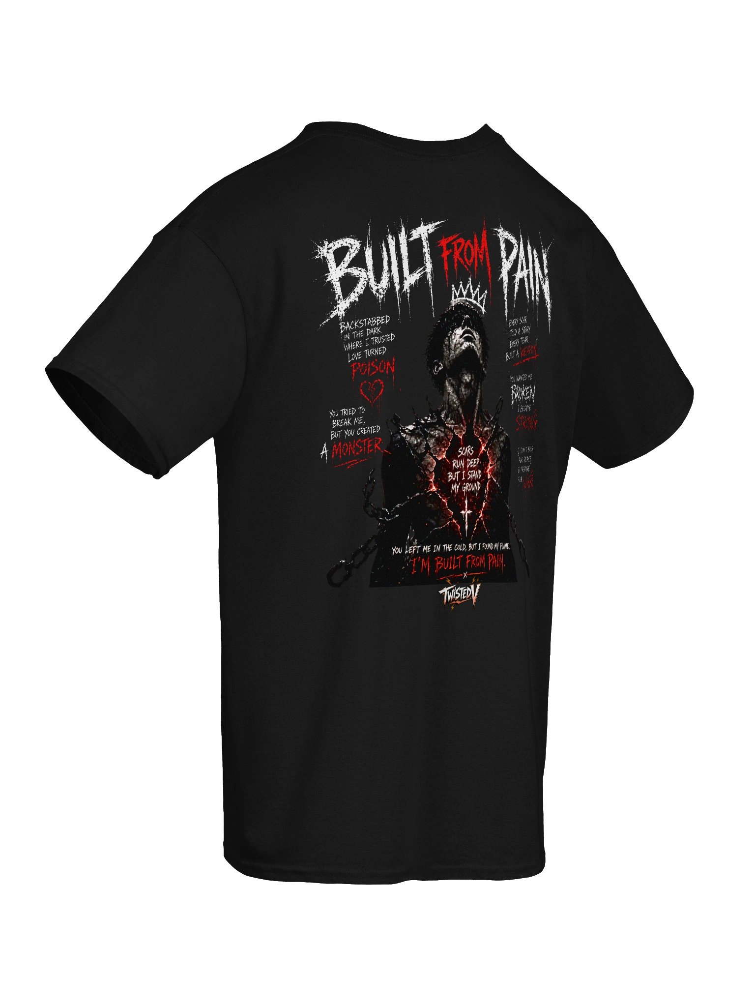 Built from Pain - Twisted V T-shirt product image (10)