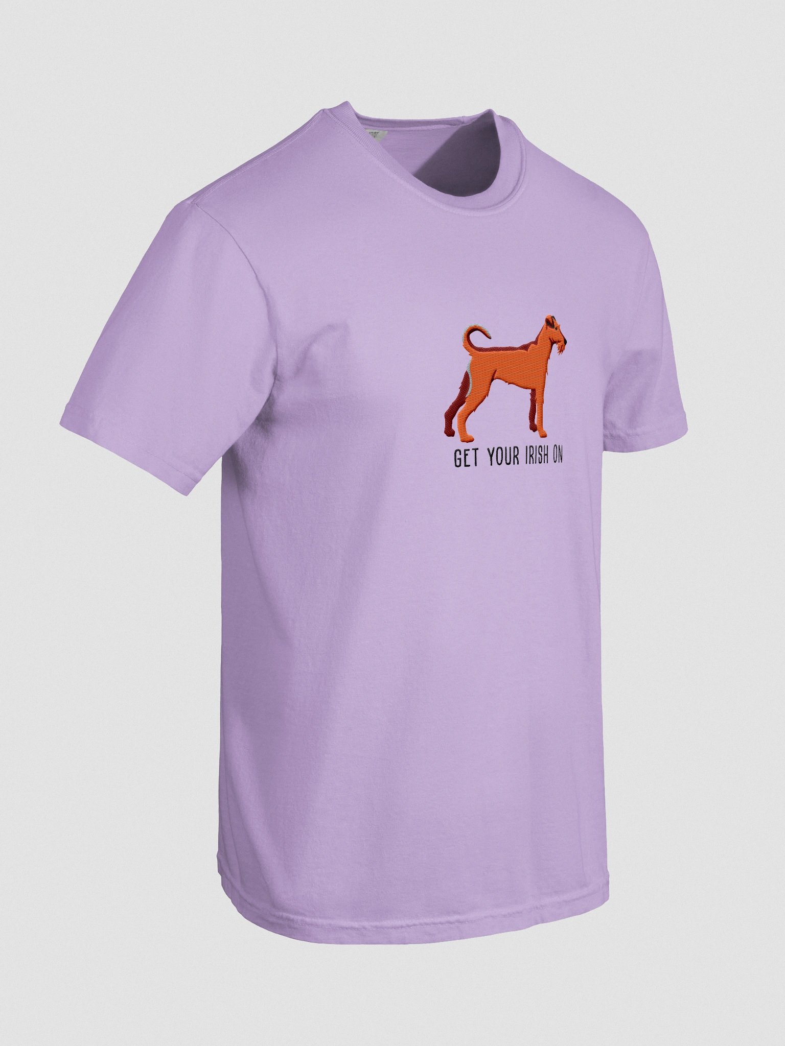 Get Your Irish On T-Shirt(Embroidered) of an Irish Terrier(Red) product image (11)