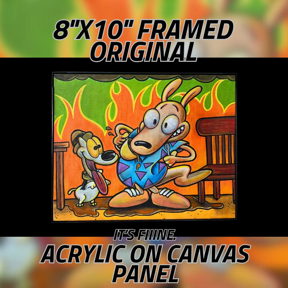IT'S FINE. (FRAMED ORIGINAL) 8" x 10" product image (1)