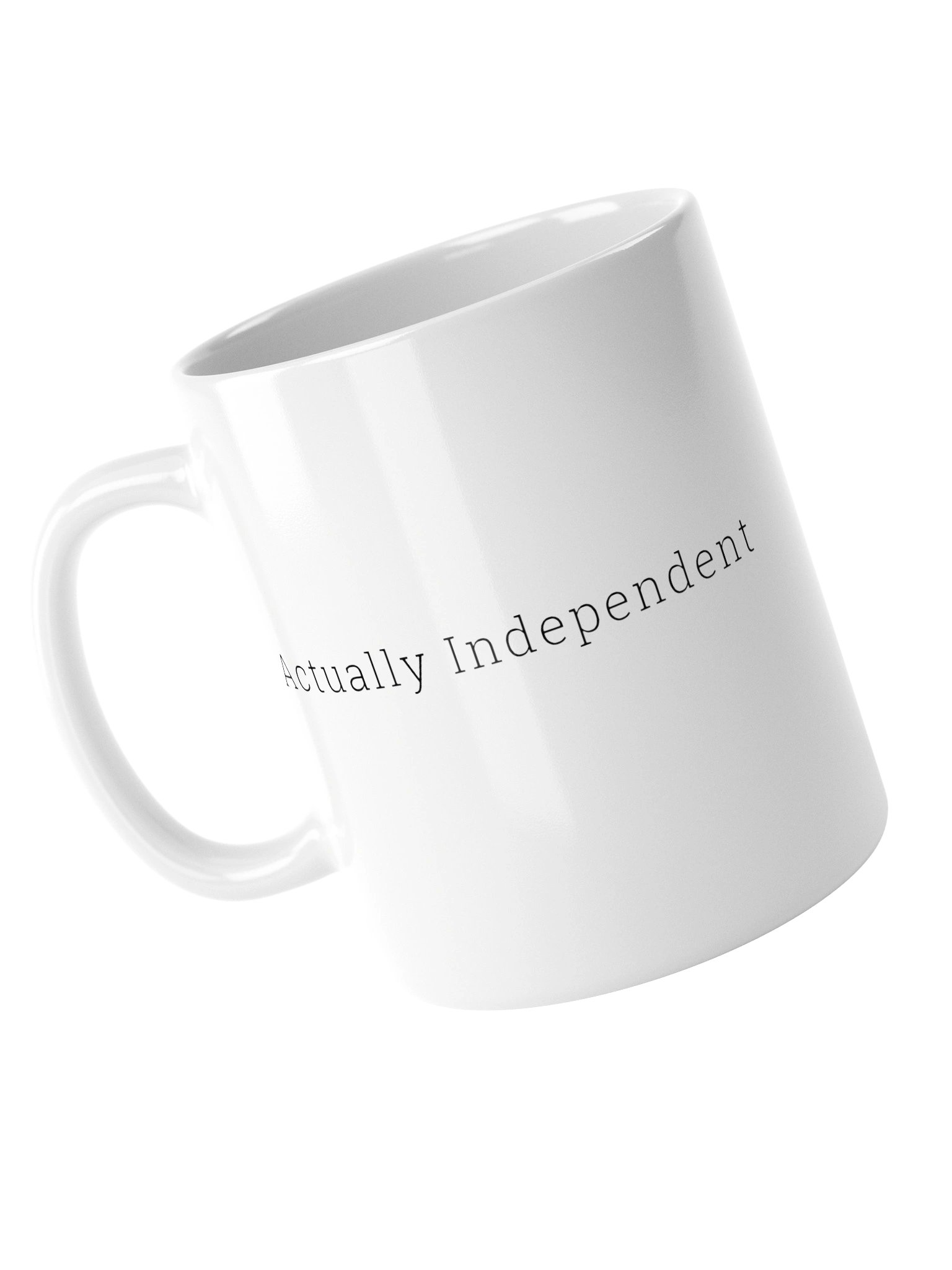 Actually Independent - White Mug (Left Handle) product image (5)