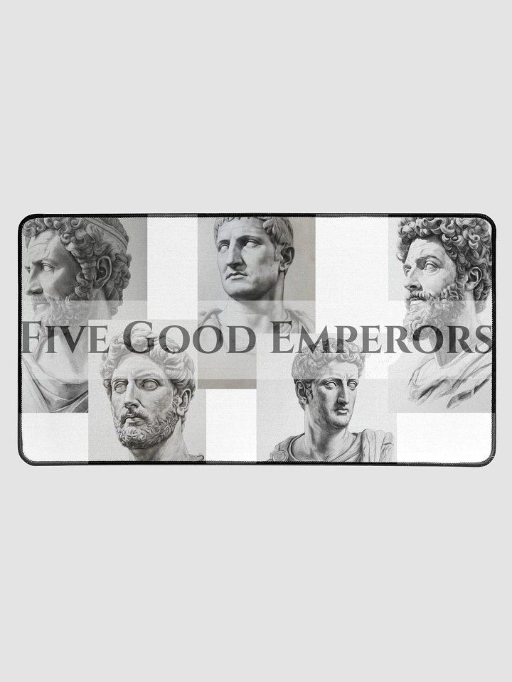 Command Excellence: The Five Good Emperors — Premium Desk Mat (15.5" × 31.5") | Roman Leadership Art | Extended Mouse Pad product image (2)