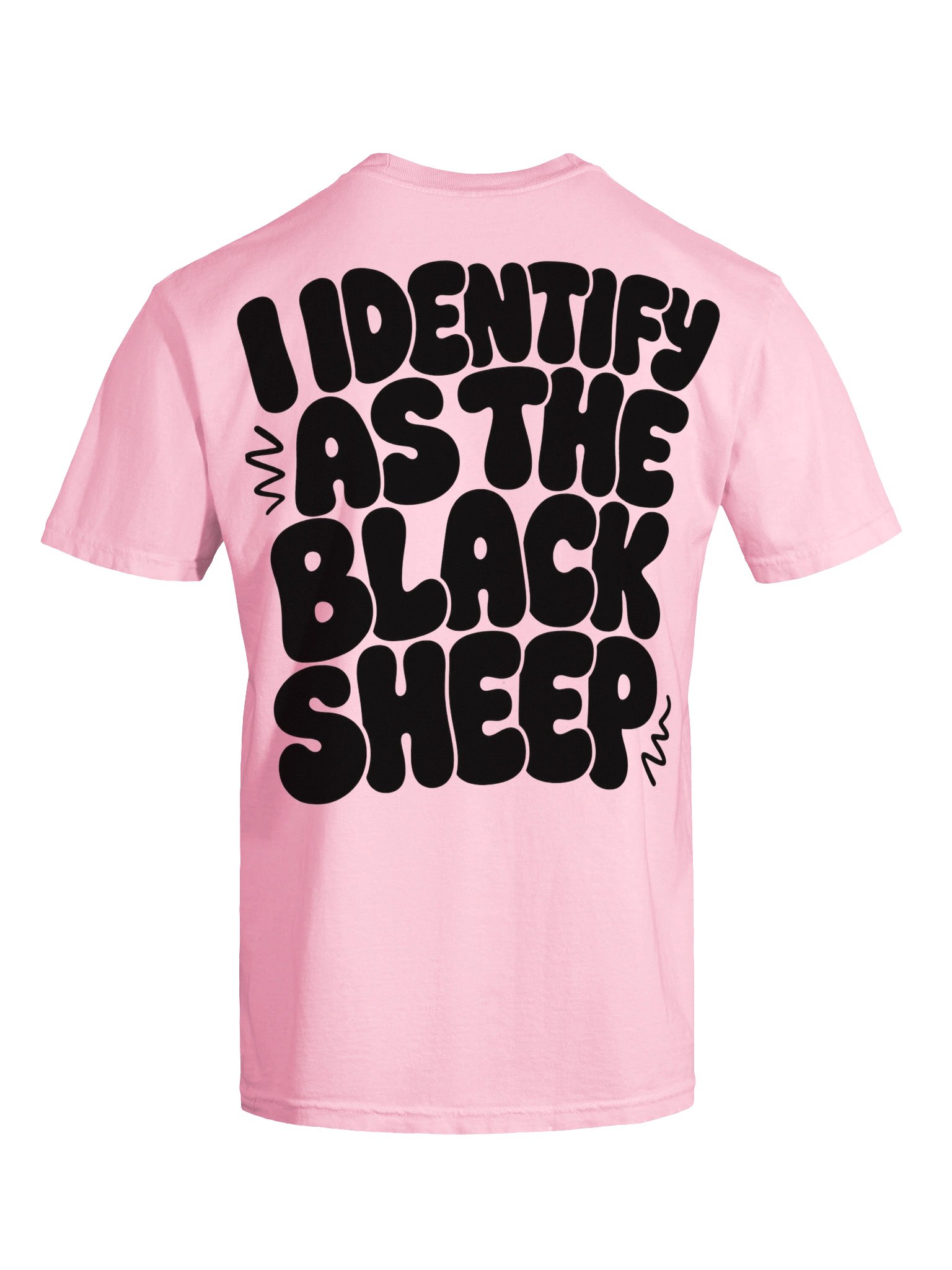 I Identify as the Black Sheep Tee (Front and Back Print) light product image (31)