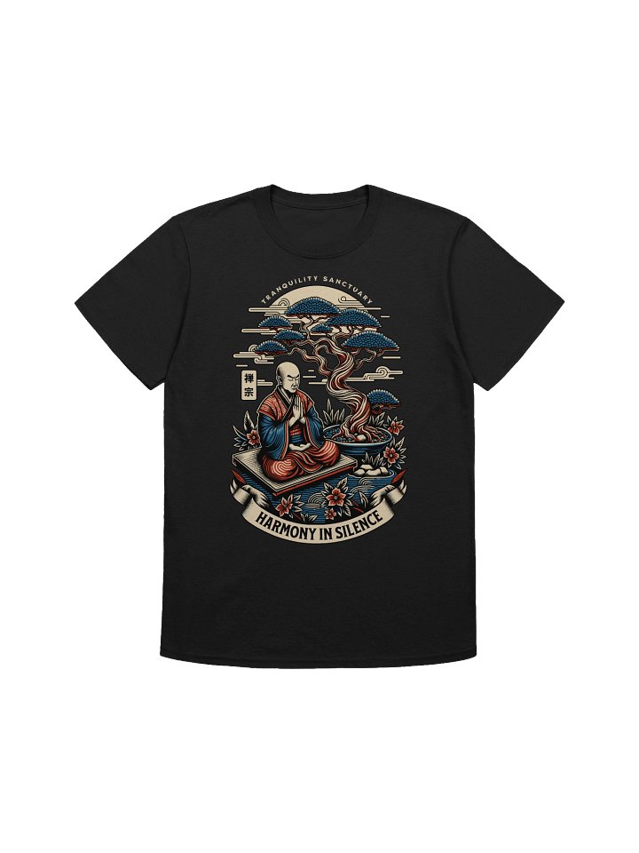 Harmony in Silence Zen Monk T-Shirt - Gildan Softstyle product image (1)