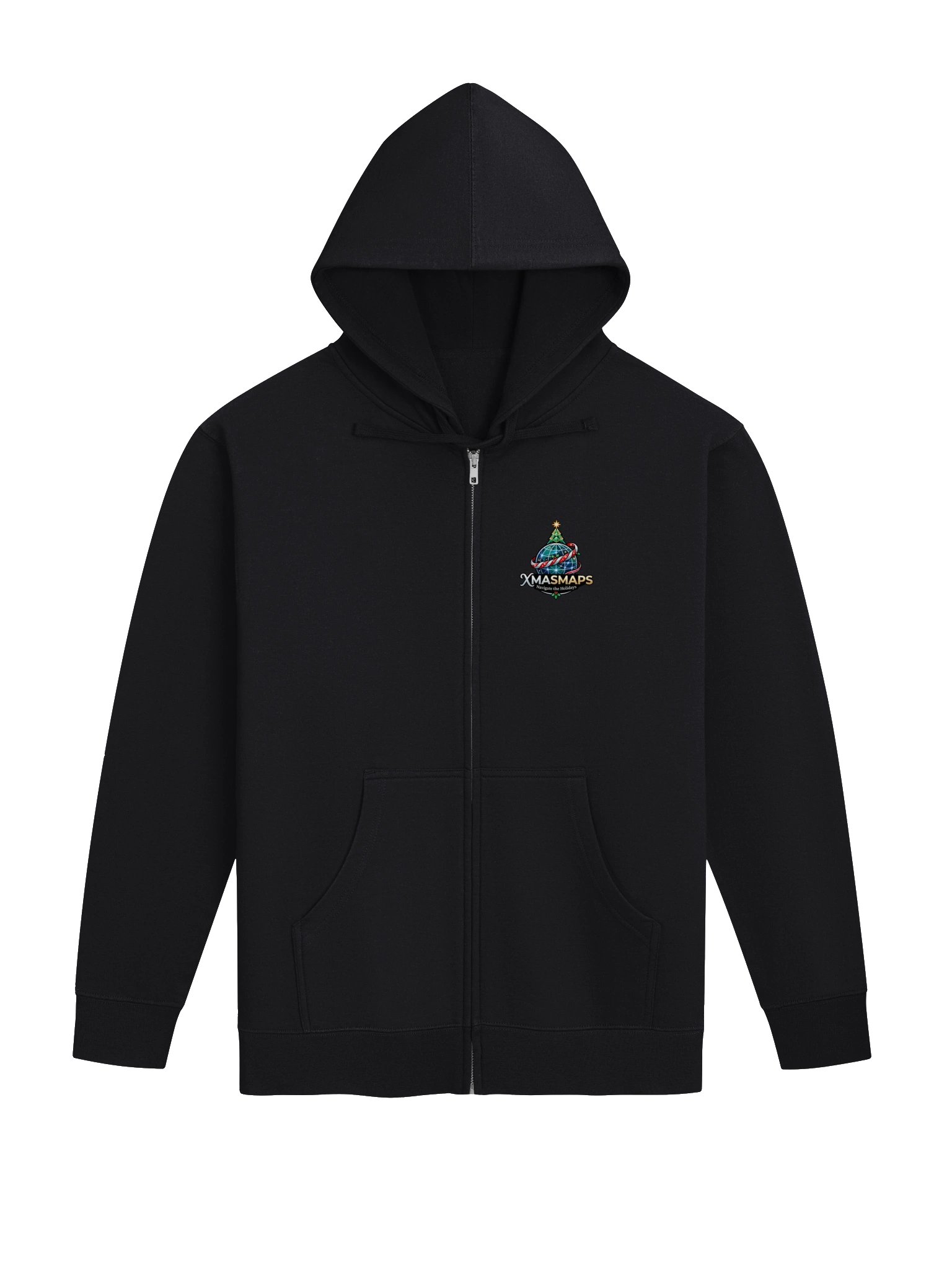 XmasMaps Classic Zip-Up Hoodie product image (4)