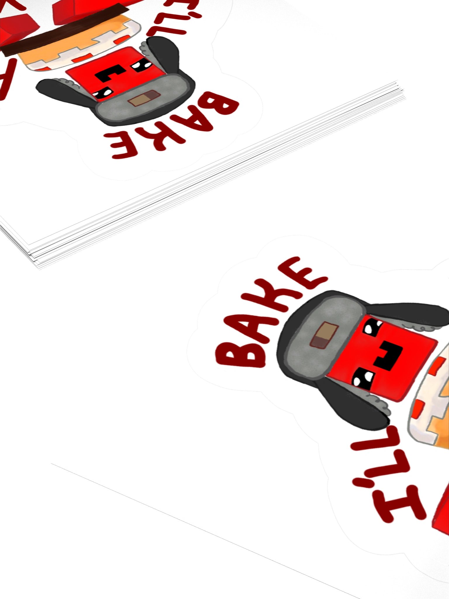 Bake A Cake Cartoon Sticker product image (4)