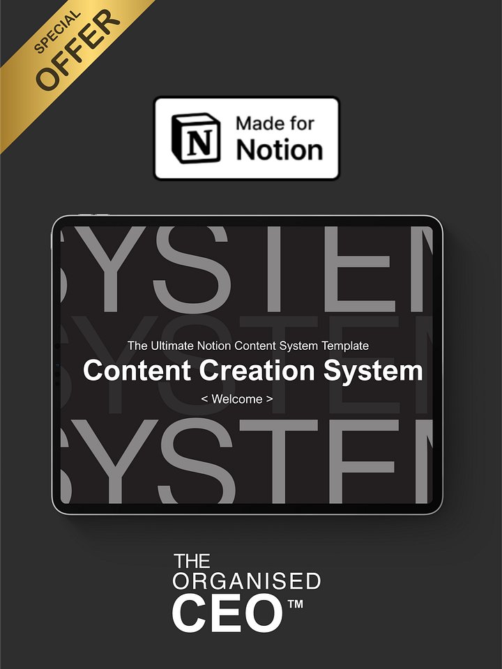 Notion Ultimate Content System product image (1)