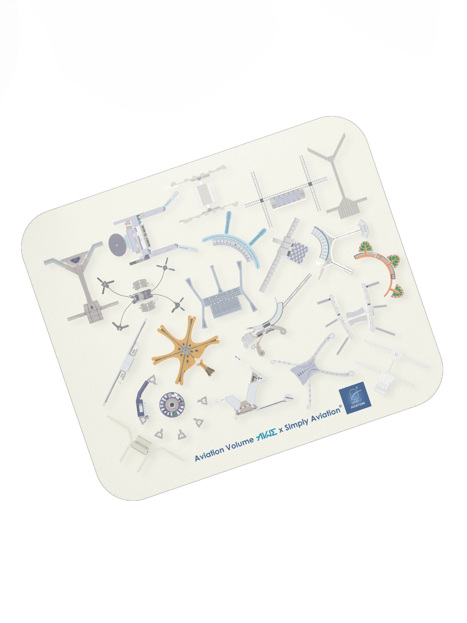 Airport Terminals - Mouse Pad Beige product image (7)