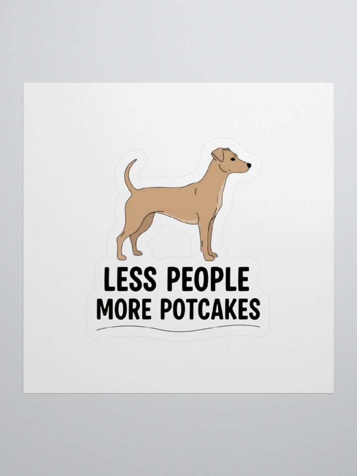 Less People More Potcakes Sticker product image (1)