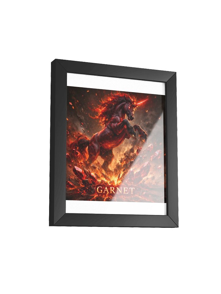 Garnet Unicorn Framed Poster product image (100)