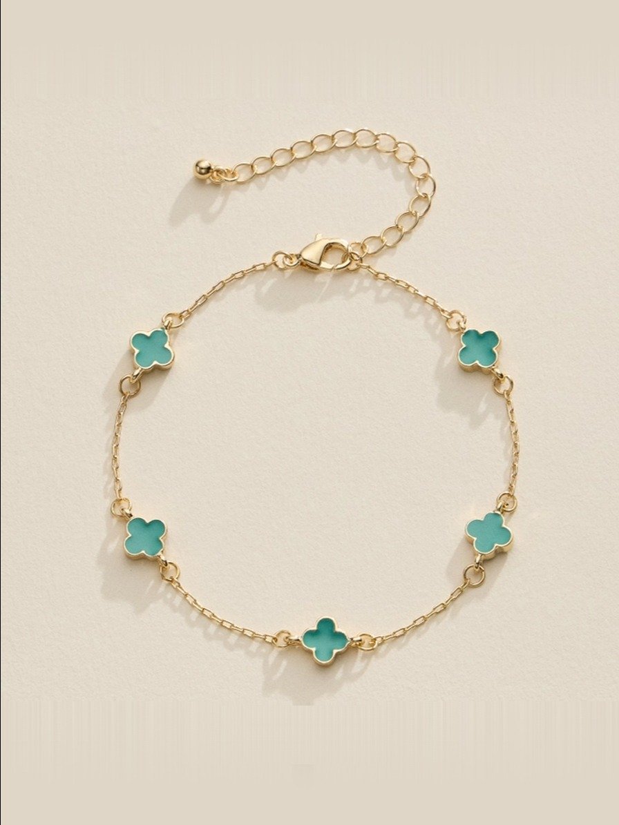 Gold Plated Mini-Clover Bracelet product image (1)