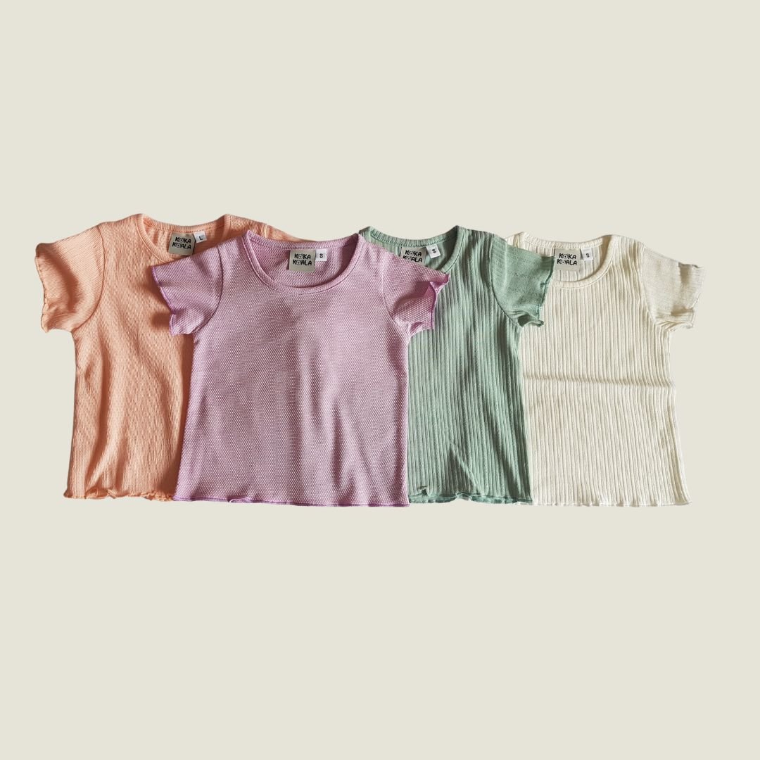 Koka Koala Pastel Plain Tees for girls product image (4)