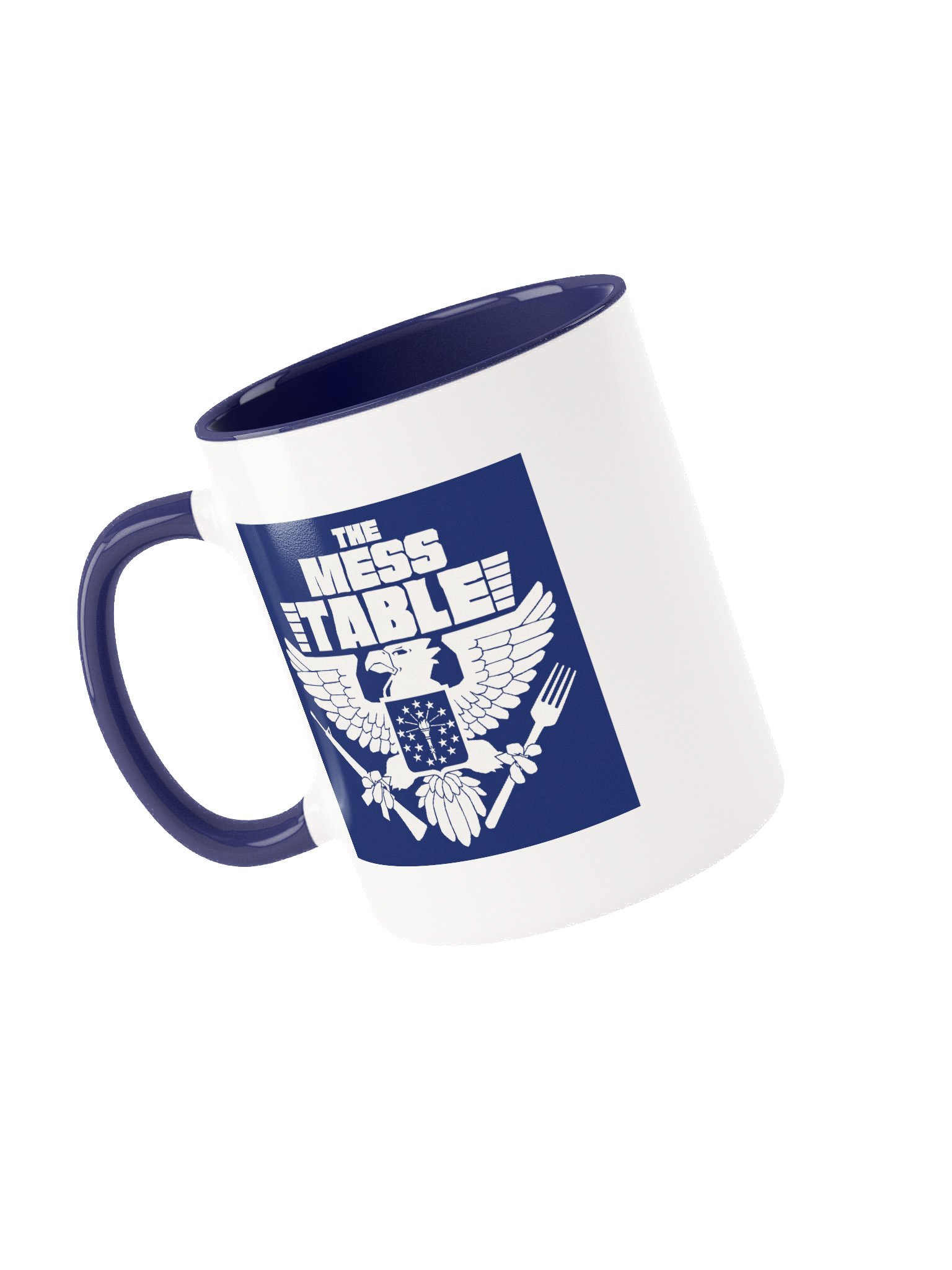 White/Blue Mug with Blue TMT Logo product image (1)