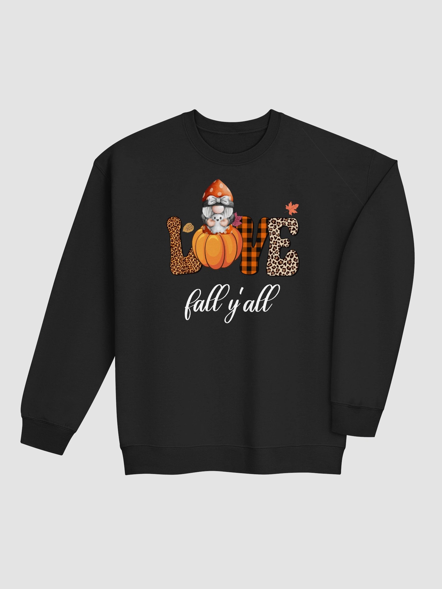 Halloween Gnome and Ghost Love Fall Y'all Sweatshirt product image (5)