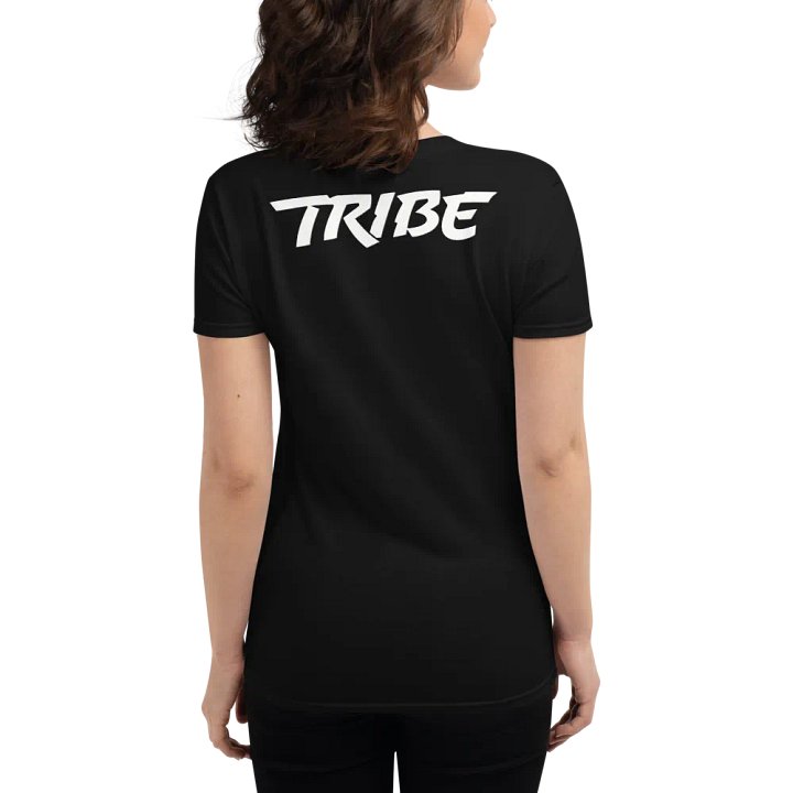 Women's Paint Splat Headphones Front | Tribe Back Print Gildan Middleweight T-Shirt product image (2)