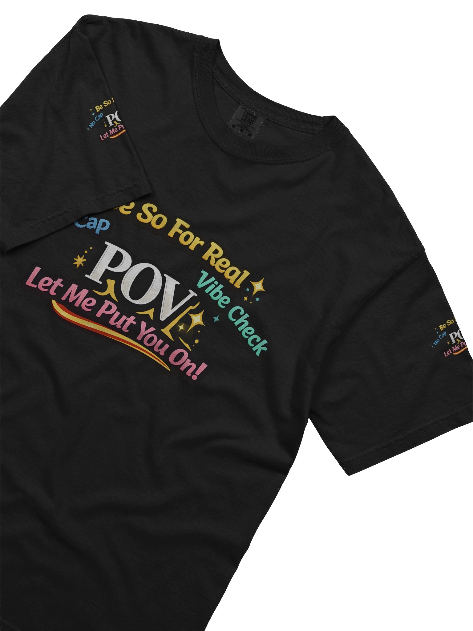 Vibrant Text Graphic Cotton Tee product image (45)