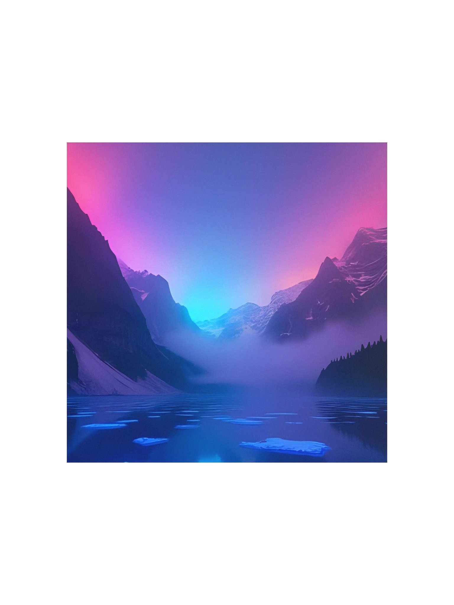 Ethereal Peaks Matte Poster product image (2)