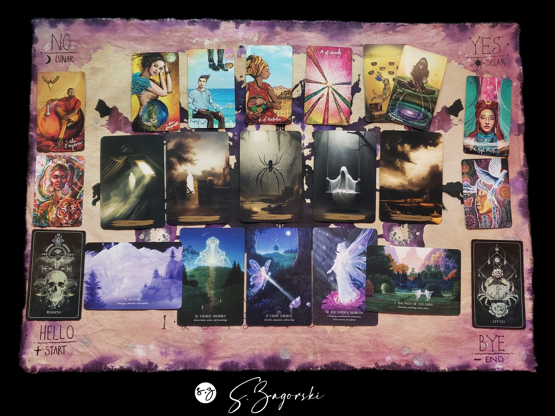 AMETHYST CAVE | 1/1 Original Canvas | Scrying & Spirit Divination Mat product image (4)